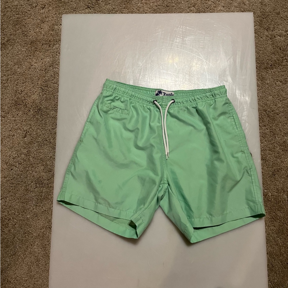 Trendy Green Swim Trunks for Men